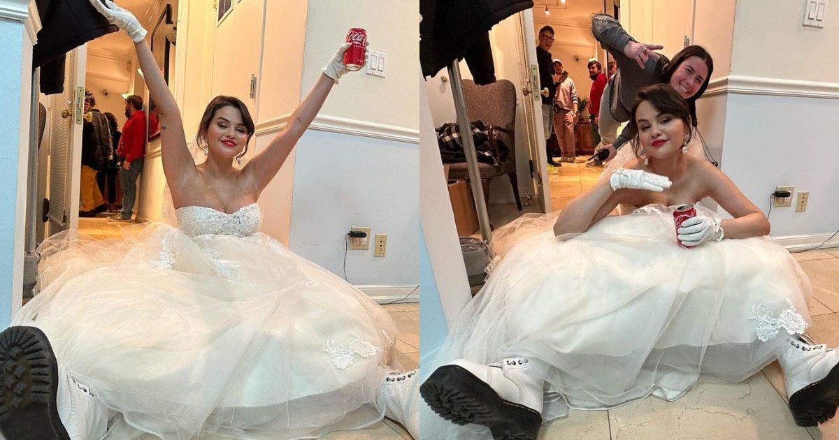 Modern Princess Selena Gomez Wedding Dress
